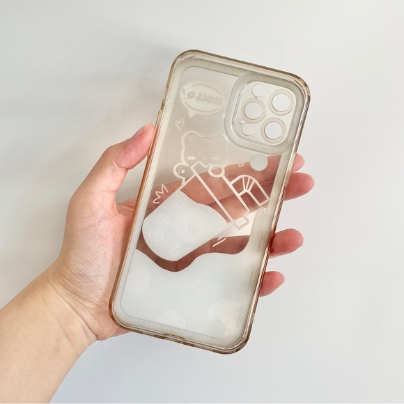iPhone 12 Pro Case with Clear Boba Bear Print - Picture 2 of 3